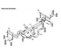 Swan Neck Tow Bar For HONDA Civic Hatchback (2012-2014) H-042