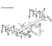 Swan Neck Tow Bar For HONDA HR-V II 5D (2015-2021) H-071