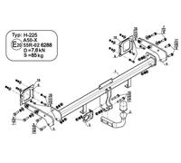 Swan Neck Tow Bar For HYUNDAI Bayon (2021-) H-225