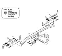 Swan Neck Tow Bar For Hyundai Kona (2017-2023) H-265