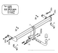 Swan Neck Tow Bar For Hyundai Tucson Face Lift (2018-2020) & NO ELECTRICS - K083