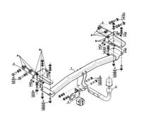 Swan Neck Tow Bar For JEEP RENEGADE (2014-2017) J-067