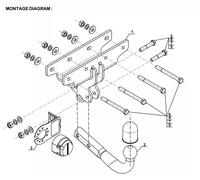 Swan Neck Tow Bar For JEEP Wrangler (JK) (2007-2018) J-071