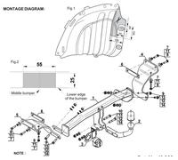 Swan Neck Tow Bar For KIA Cee'd Estate (JD) (2012-2018) K-063