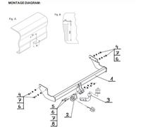Swan Neck Tow Bar For KIA Picanto 5 Doors (2004-2011) K-005