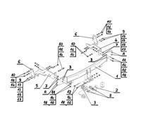 Swan Neck Tow Bar For KIA Sorento (2006-2009) K-023