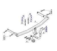 Swan Neck Tow Bar For MAZDA 5 (CR&CW) (2005-2015) M-028