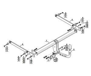 Swan Neck Tow Bar For Mazda CX-3 DK (2015) M-036