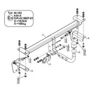 Swan Neck Tow Bar For MERCEDES A/B-Class (W247/V177/W177) (2018-) M-163