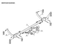 Swan Neck Tow Bar For PEUGEOT 308 SW Estate (2008-2014) P-052