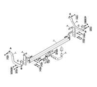 Swan Neck Tow Bar For Peugeot 508 I ESTATE/SW (2011-2018) P-048