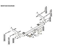 Swan Neck Tow Bar For RENAULT Clio IV 5D (2012-2020) R-027