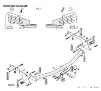 Swan Neck Tow Bar For RENAULT Espace IV & Grand Espace 2002-2014 R-035
