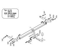 Swan Neck Tow Bar For SEAT Ateca KH7 (2016-) S-116