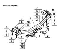 Swan Neck Tow Bar For SEAT Ibiza 3/5 Doors Hatchback 1999-2002 S-142/1
