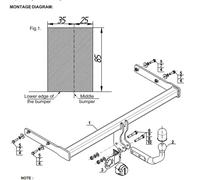 Swan Neck Tow Bar For SKODA Fabia III Estate (2015-2018) S-278
