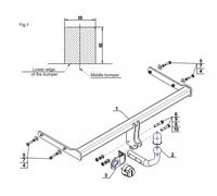 Swan Neck Tow Bar For Skoda Rapid 5D Liftback (2012-2019) S-310