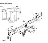 Swan Neck Tow Bar For TOYOTA Auris Hybrid Estate (2013-2019) T-108