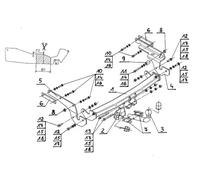 Swan Neck Tow Bar For TOYOTA Yaris 3/5 Doors (2006-2011) T-224