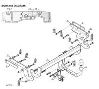 Swan Neck Tow Bar For TOYOTA Yaris 3/5D P15 (2014-2020) T-231