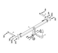Swan Neck Tow Bar For Volkswagen Touran (2015-) V-150