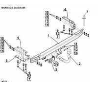 Swan Neck Tow Bar For Volvo XC 70 Estate (2000-2007) V-288