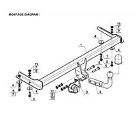 Swan Neck Tow Bar For VW Polo 3/5 Doors Hatchback 1999-2001 V-113