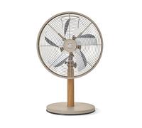 Swan Nordic 12 Inch Desk Fan with 5 Blades, 3 Speed Settings, Horizontal Oscillation, Adjustable Tilt and Low Noise Output for Bedrooms and Offices, Oatmeal, SFA16920OAT