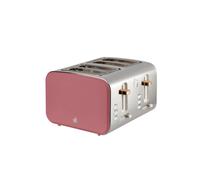 Swan ST14620FUS Nordic 4 Slice Toaster with 6 Browning Levels, Defrost/Reheat/Cancel, Removable Crumb Trays, Cord Storage, 1500W, Fuchsia Rose