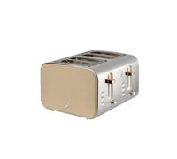 Swan ST14620OAT Nordic 4 Slice Toaster with 6 Browning Levels, Defrost/Reheat/Cancel, Removable Crumb Trays, Cord Storage, 1500W, Oatmeal