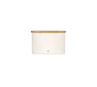 Swan Nordic Bread Bin with Wooden Lid SWKA17512WHTN - in White
