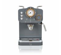 Swan Nordic Espresso Coffee Machine 15bar Scandi Style, Nordic Grey- SK22110GRYN
