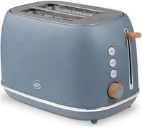 SWAN Nordic Fjord Collection ST19030 2-Slice Toaster - Grey, Silver/Grey