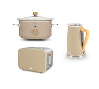 Swan Nordic Kettle 2 Slice Toaster & Slow Cooker in Oatmeal Colour