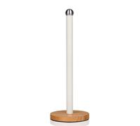 Swan Nordic Kitchen Roll Towel Pole With Bamboo Base Cotton White -SWKA17511WHTN