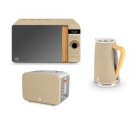 Swan Nordic Oatmeal Kettle 2 Slice Toaster & Microwave Matching Set