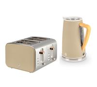 Swan Nordic Oatmeal Kettle & 4 Slice Toaster Matching Set