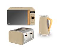 Swan Nordic Oatmeal Kettle Toaster & Microwave Matching Kitchen Set
