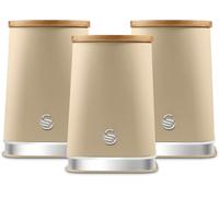 Swan Nordic Oatmeal Tea Coffee Sugar Canisters Kitchen Storage SWKA18524OAT