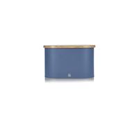 Swan Nordic Oval Bread Bin with Cutting Board Lid, Blue SWKA17512BLUN