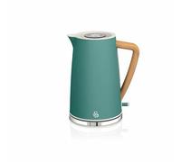 Swan Nordic Rapid Boil 1.7L Jug Kettle With Wood Effect Handle 3000W Pine Green