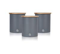 Swan Nordic Set Of 3 Canisters Grey