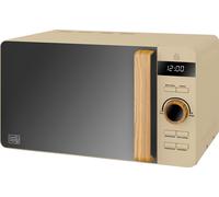 Swan Nordic SM22036LOAT 20 Litre 26cm High, Freestanding Small Standard Microwave Oven - Oat, Cream