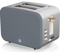 SWAN Nordic ST14610GRYN 2-Slice Toaster - Grey, Silver/Grey