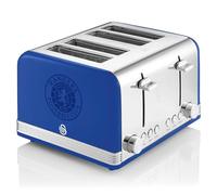 Swan Rangers 4 Slice Retro Toaster 1600W in Blue Defrost/Reheat/Cancel ST19020RANN