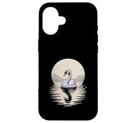 Swan On Water With Reflection Case for iPhone 16