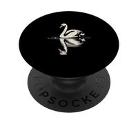 Swan On Water With Reflection PopSockets Adhesive PopGrip