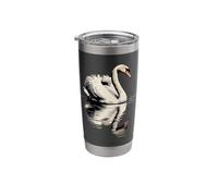 Swan On Water with Reflection Stainless Steel Insulated Tumbler