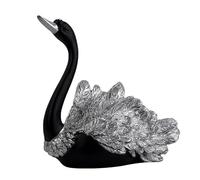 Swan Ornament - Detailed Pair of Swans, Waterfowl Statue Outdoor Garden | Create a Smooth Atmospheric Collectable Art Piece and Must Have for