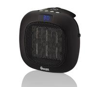 Swan Plug-In Fan Heater with 12 Hour Timer, LED Display and Overheat Protection, 700W, Black, SH27010N